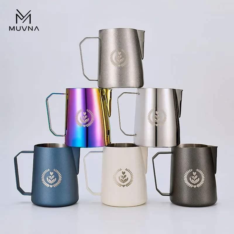 Кувшин для молока MUVNA эспрессо кувшин взбивания кофе 350/450/600 мл латте с широкой