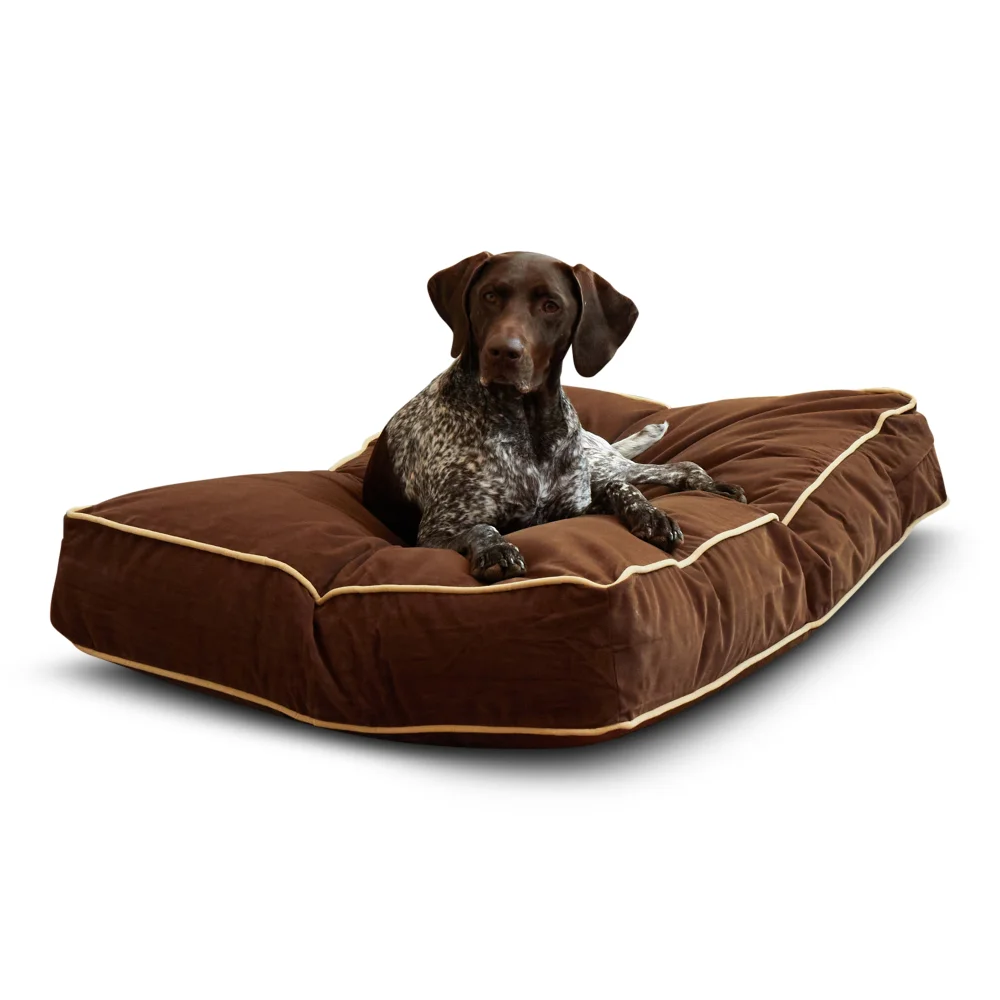 

Rectangle Pillow Style Dog Bed, Cocoa, Medium (42 X 30 In.),Cat and Dog Nest Mat, Soft and Comfortable, Simple and Modern