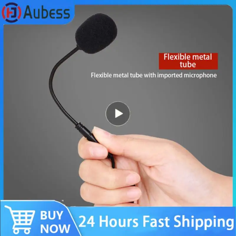 

Black Double Condenser Microphone Hand-free Condenser Clip-on Mic Portable Simple Single Head Lavalier Lapel Microphone 55db