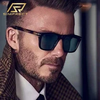 simprect beckham same anti blue light sunglasses for men women 2022 luxury brand designer vintage retro square sun glasses