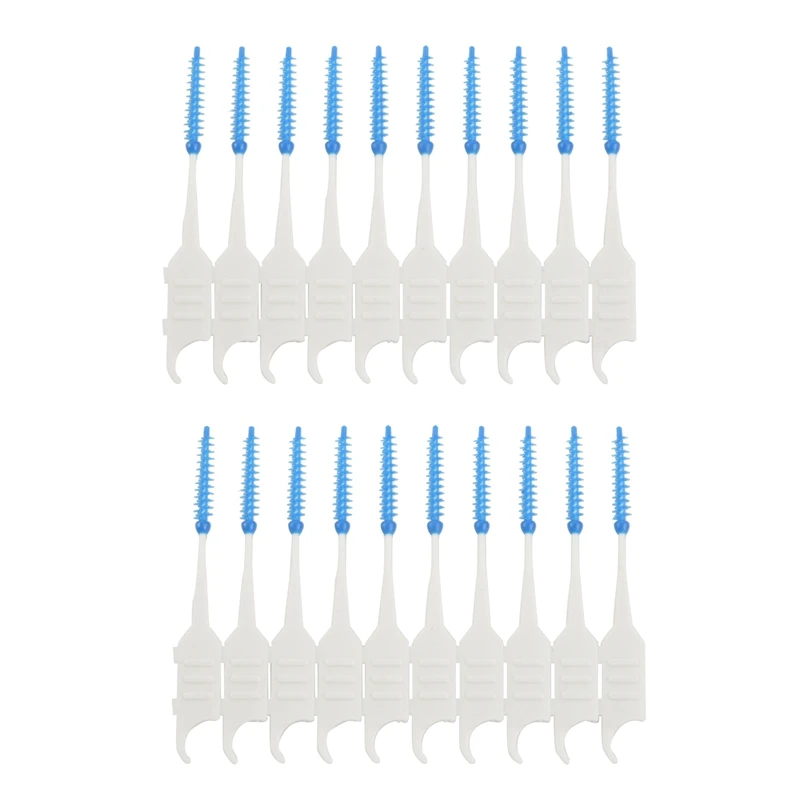 

80Pcs Teeth Toothpicks Floss Picks Interdental Brush Stick Tooth Clean