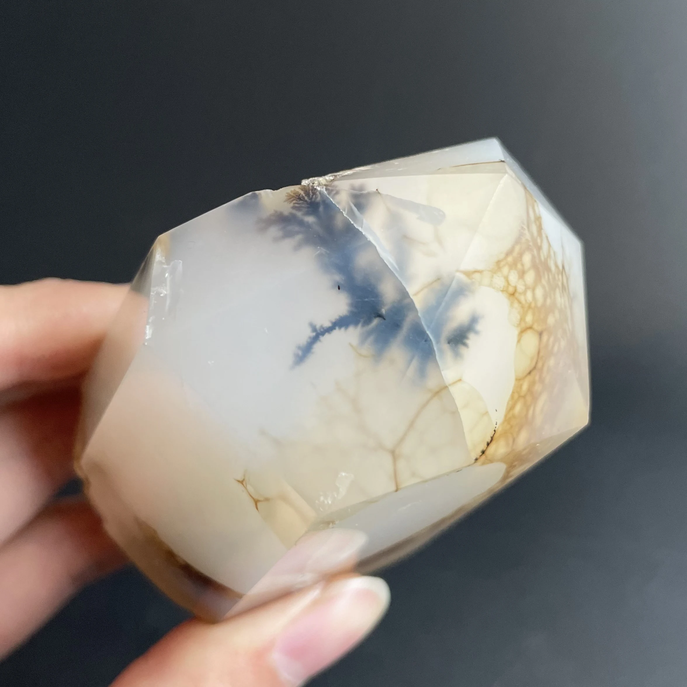 266 г натуральный камень мох Агат геодовая башня кристальная палочка кварцевый