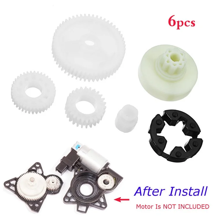 

6Pcs Window Motor Gear Power Window Motor Gear Regulator Replacement Set For Mazda 3 5 6 CX-7 CX-9 Car Window Motor G22C5958X