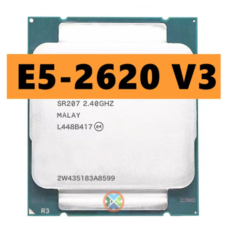 Used Xeon E5 2620 V3 E5-2620 V3 procesador SR207 2,4 Ghz 6 Core 85W Socket LGA 2011-3 CPU E5 2620V3 Free Shipping