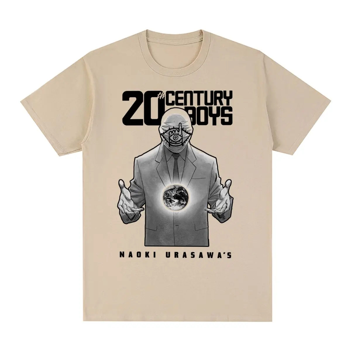 

20th Century Boys Naoki Urasawa Vintage T-shirt Manga Cotton Men T shirt New Tee Tshirt Womens Tops