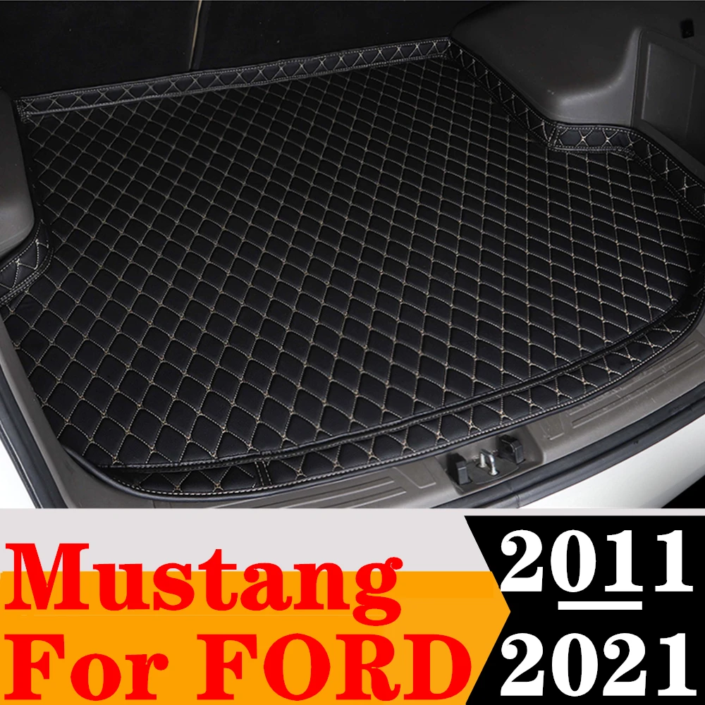 Высокий боковой коврик в багажник автомобиля для FORD Mustang 2021 20 2019 2018 2017 2016-2011 XPE
