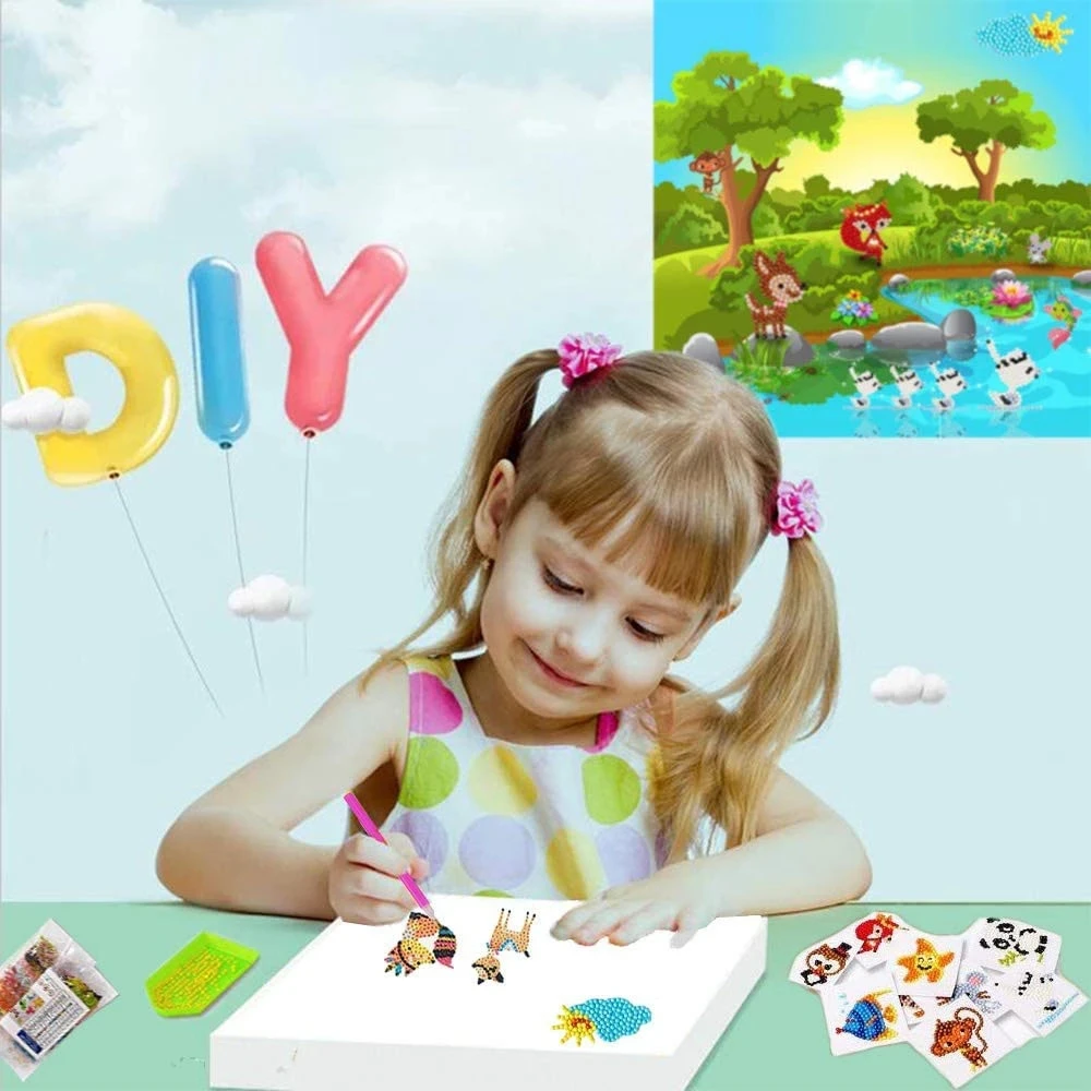 Disney Big Gem 5D Diamond Painting Stickers Cute Princess Diamond Stickers Paint by Numbers Kits Art Craft For Kids Gift Decor images - 6