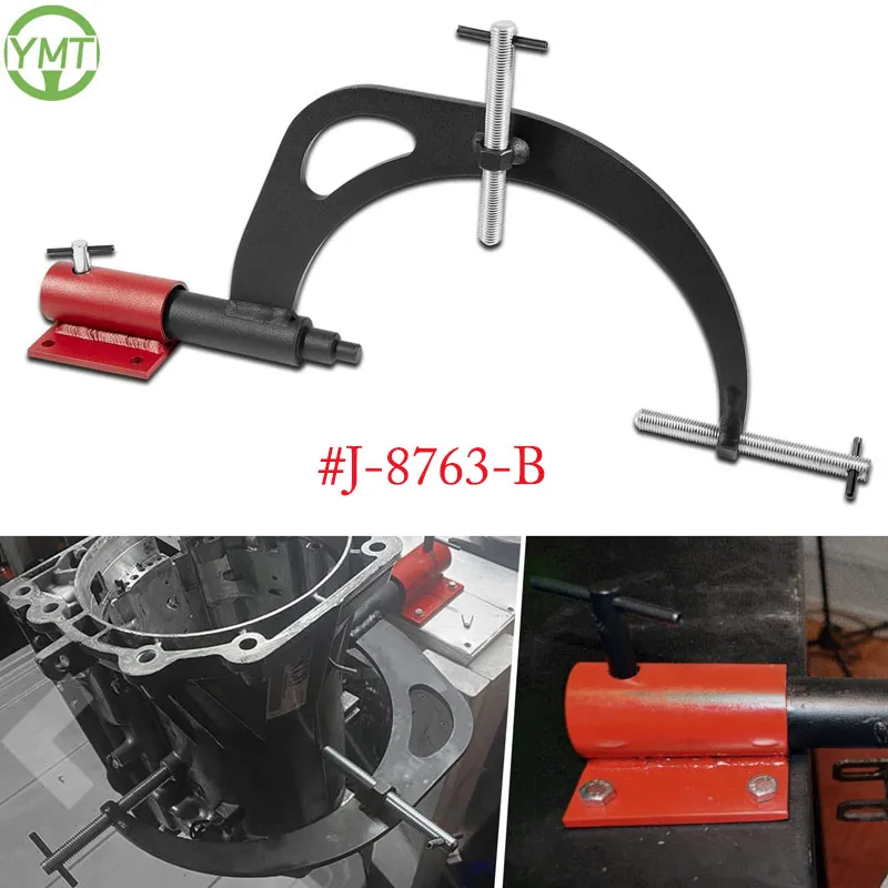 

YMT J-8763-B Transmission/Small Engine Holding Fixture Tool with Base For Transmissions 475(3L80-HD), 700-R4 (4L60) (4L60E) More