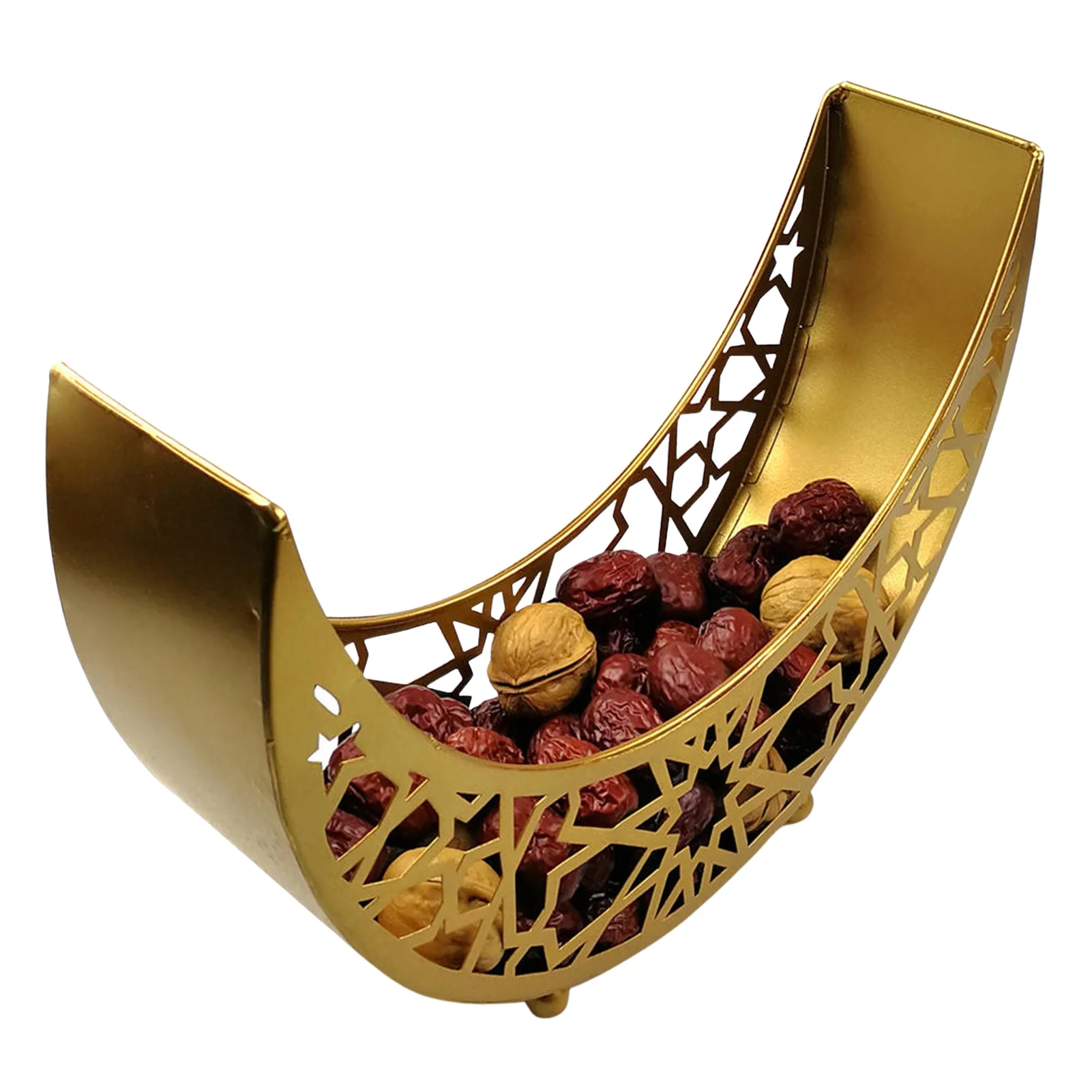 

Moon And Star Decor Cutout Eid Mubarak Iron Tray Moon And Star Shapes Serving Trays Islamic Muslim Decorations For Tableware