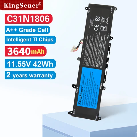 Аккумулятор KingSener C31N1806 3ICP5/58/57 для ноутбука ASUS VivoBook S13 S330FA-EY001T S330UA S330UN-EY011 X330UA ADOL13F 42WH