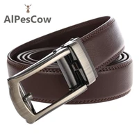 genuine leather belt for men 100 alps cowhide ratchet belt 3 0cm width designer high quality casual waistband formal male jeans
