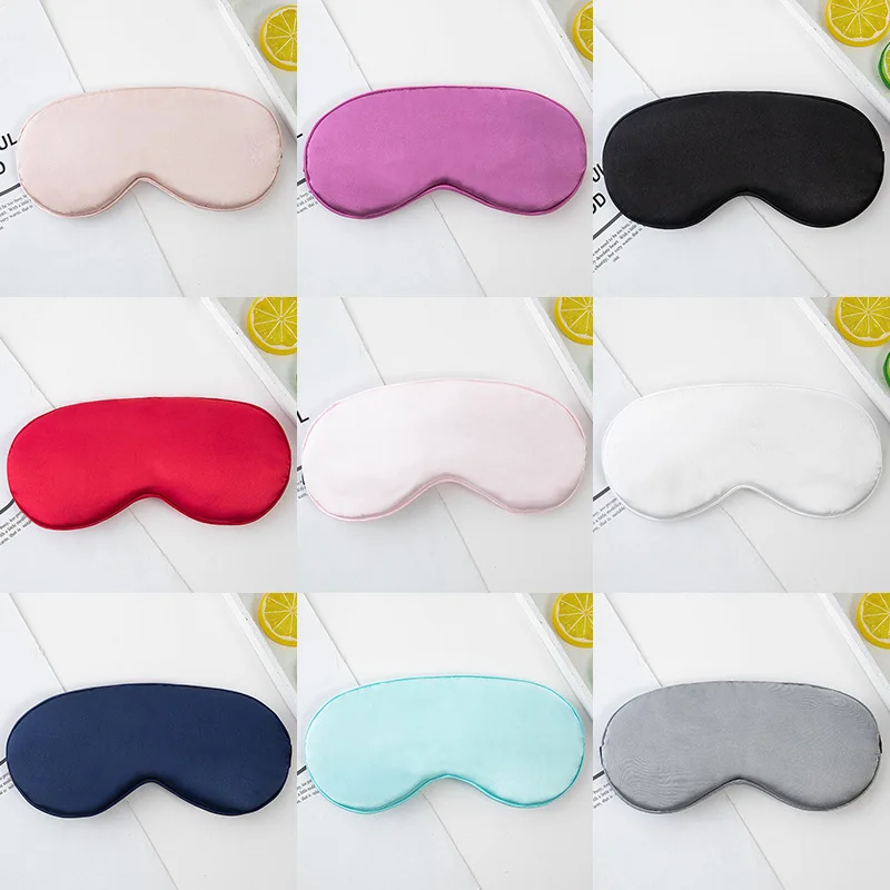 

1pcs Travel Eyepatch Nap Eye Patch Rest Blindfold Eye Cover Sleeping Mask Night Eyeshade Imitated Silk Sleep Eye Patch for Women