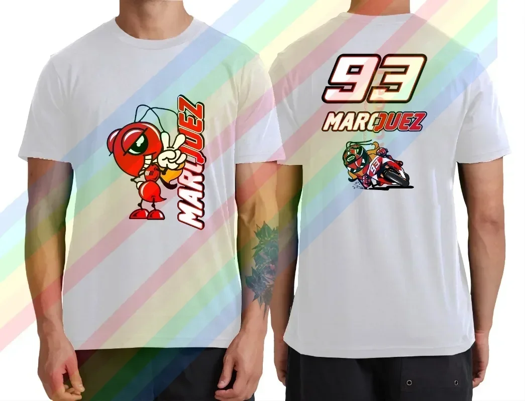 Мужская футболка TEW с двусторонним принтом Marc Leosoxs хлопковая повседневная Marquezs