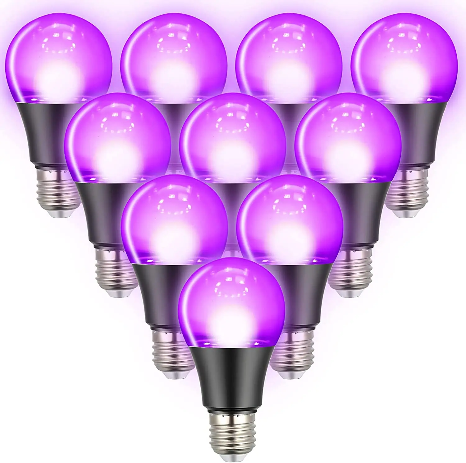 ，a19 E26 Blacklight Bulb 150w Equivalent，uva 395nm Glow 