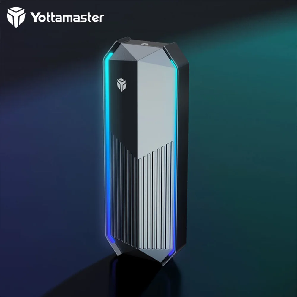 

Yottamaster WA1 M.2 NVMe Enclosure USB3.1 Gen2 10Gbps PCIE SSD BOX for SATA 3.1 UASP Aluminum SSD Case Built-In Metal Heat Sink