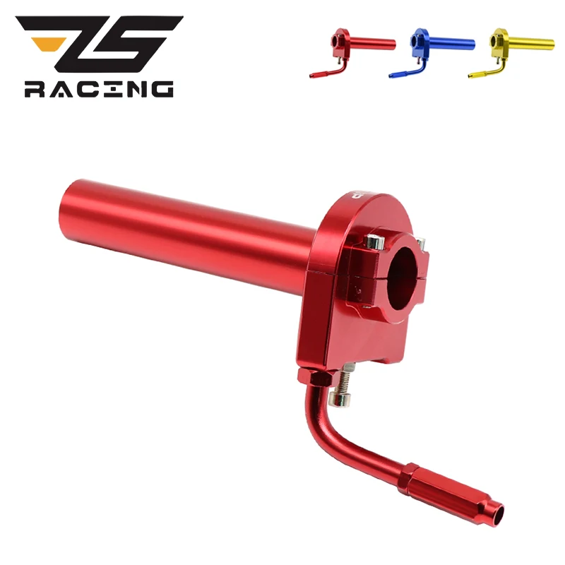 ZS Racing 22mm Motorcycle Motorcycle Throttle Grips with Throttle Cable adjuster For Off-road Dirt Bike 110-250CC