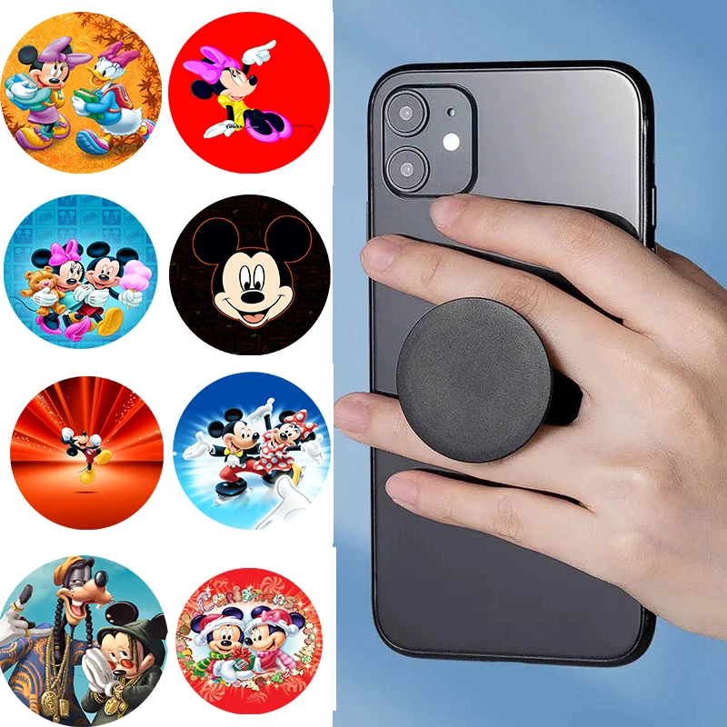 

Mobile Holder for Phone Stand Disney Mickey Minnie Cellphone Bracket Попсокет Grip Tok Cell Accessories Laptop Holders Griptok