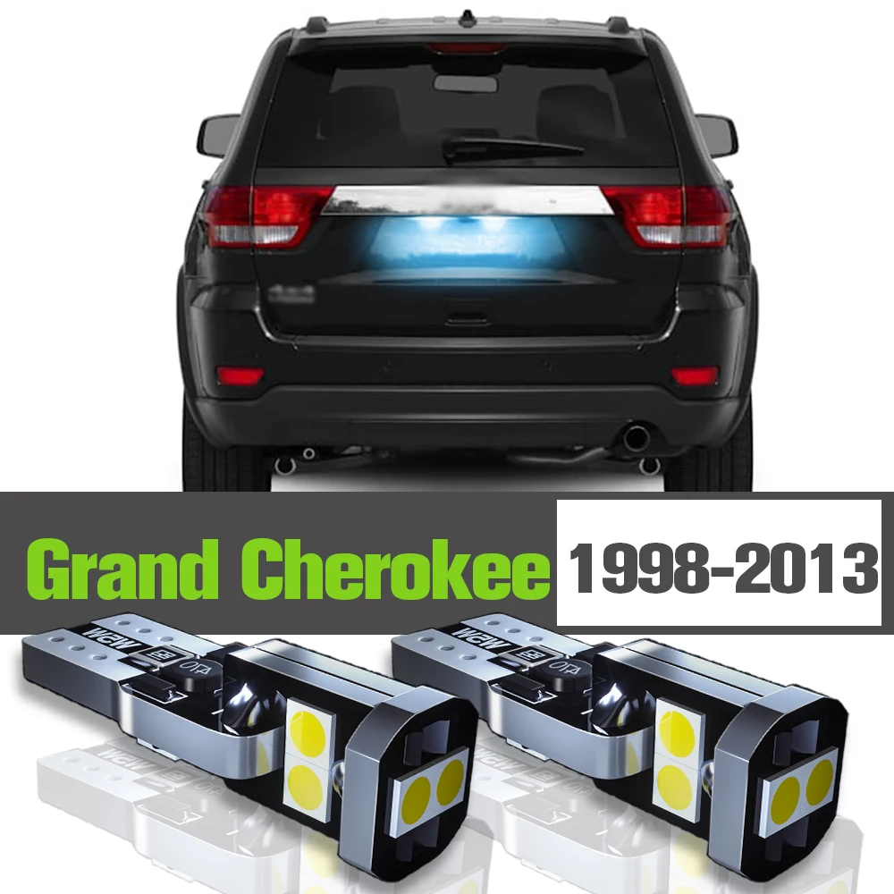 

2x LED License Plate Light Accessories Lamp For Jeep Grand Cherokee 1998-2013 2003 2004 2005 2006 2007 2008 2009 2010 2011 2012