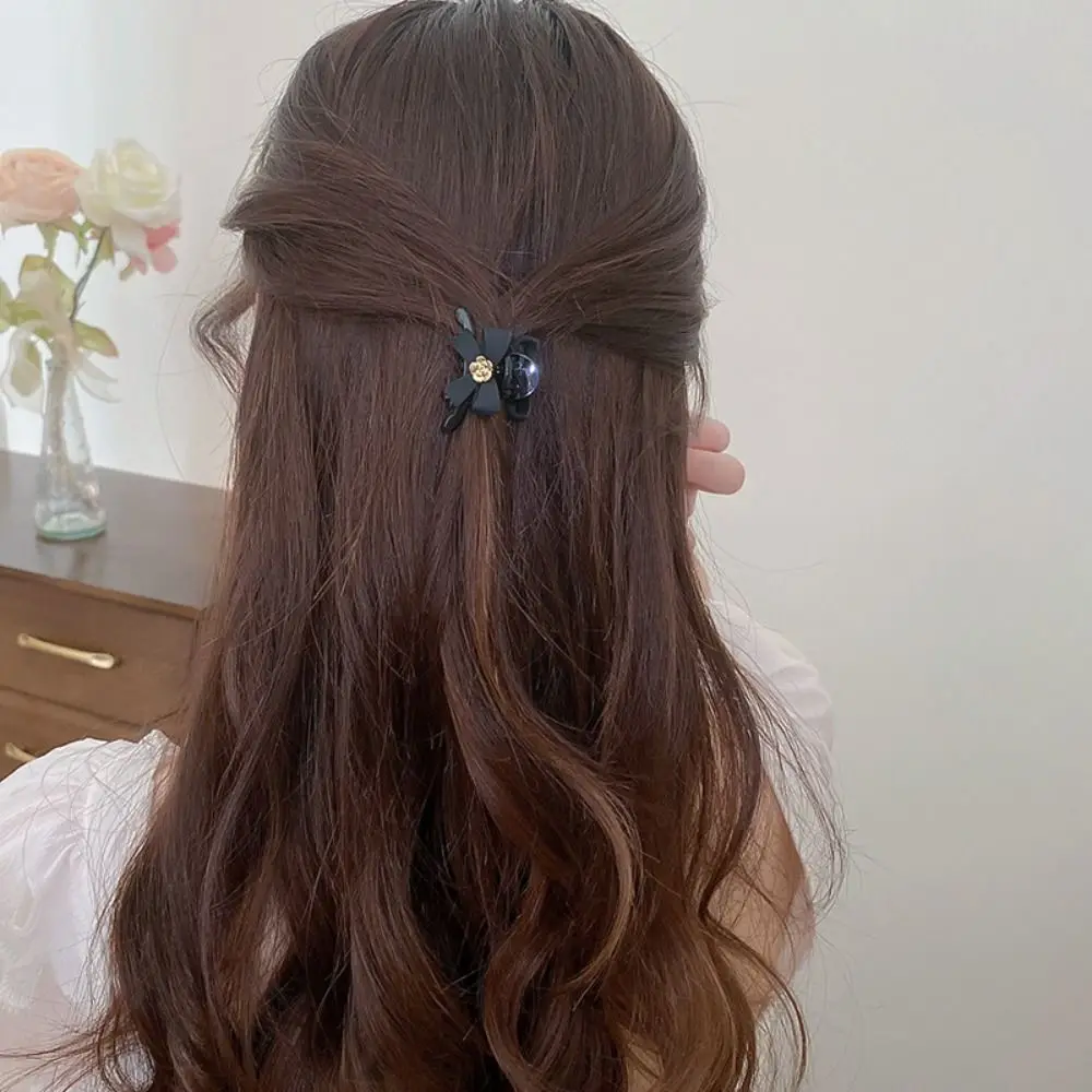 

Hair Accessories Camellia Flower Hair Claw Black Hair Clip Flower Hair Crab Clip Hair Ornaments Mini Hair Claw