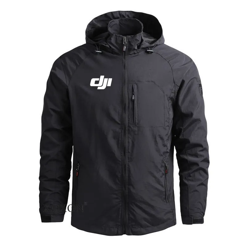 

2022 New Outdoor Military Hiking Waterproof Hooded Windbreaker DJI Drone Man Coat Jackets New Casual Bomber Pilot Jacket for Men
