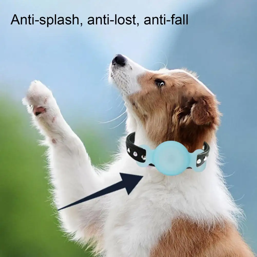 

Pet Collar Locator Case Waterproof Dog Collar Locator Holder Luminous Silicone Case Anti-lost Pet Tracker for Airtag