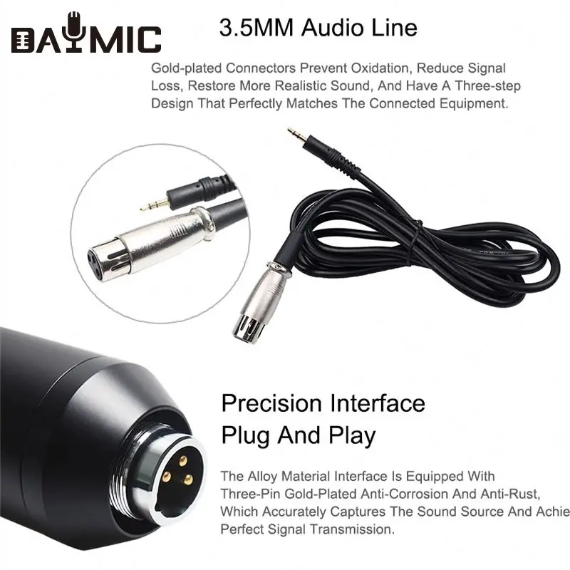 

OEM Professional recording Mic for YouTube live broadcast BM800 Condenser Mic Parts Sound Card with arm Stand POP filter kit