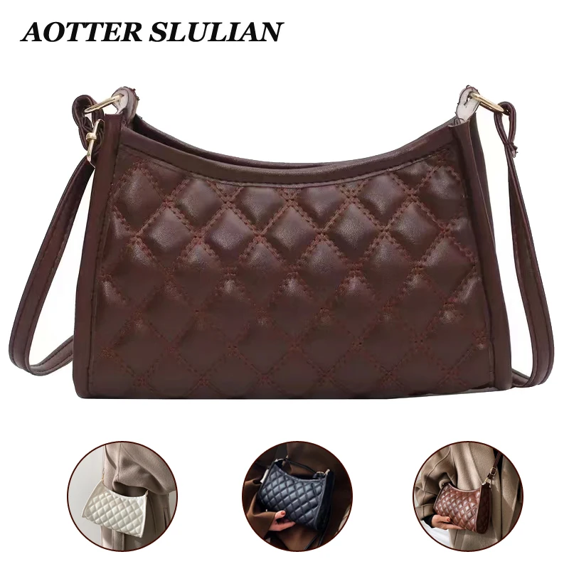 Single Shoulder Bag For Women Girls Fashion Design Cell Phone Purse Crossbody Handbag Female Commute Casual Leather Cheap Bags