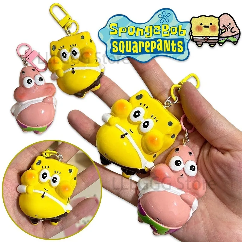 Губка Боб брелок для ключей Патрик звезда мультфильм милый сумка очаровательные