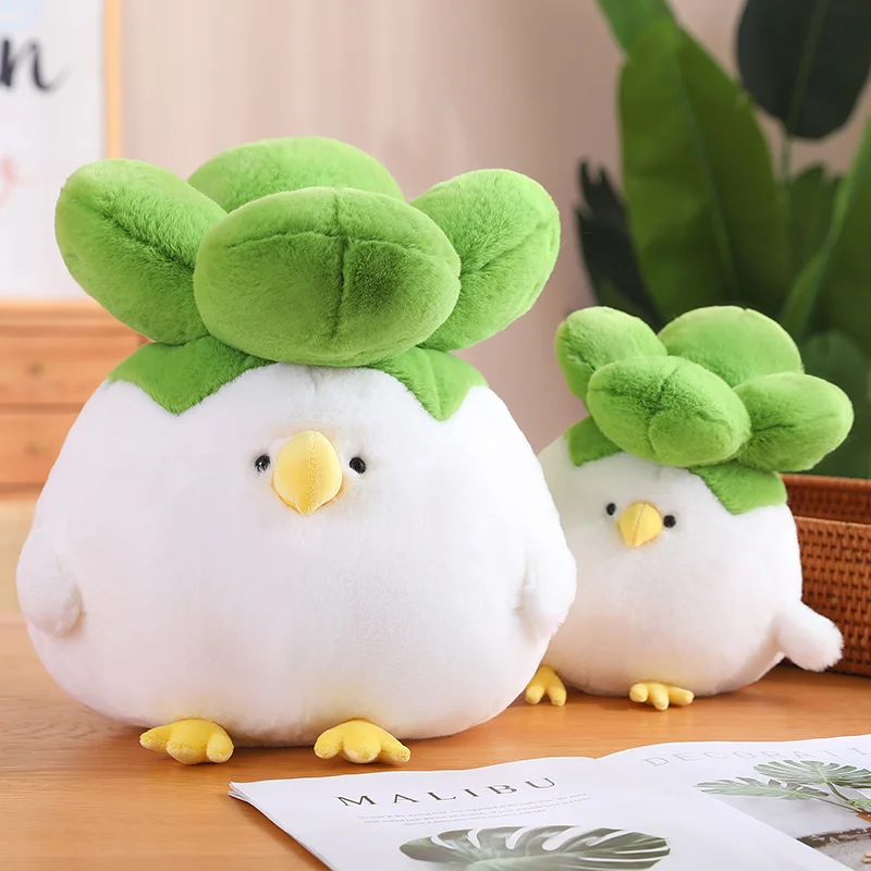 

Funny Cabbage Bird Stuffed Animals Plush Toy Cute Hugging Plushies Cuddle Pillow Gift for Kids Baby Girls Birthday Party Decor