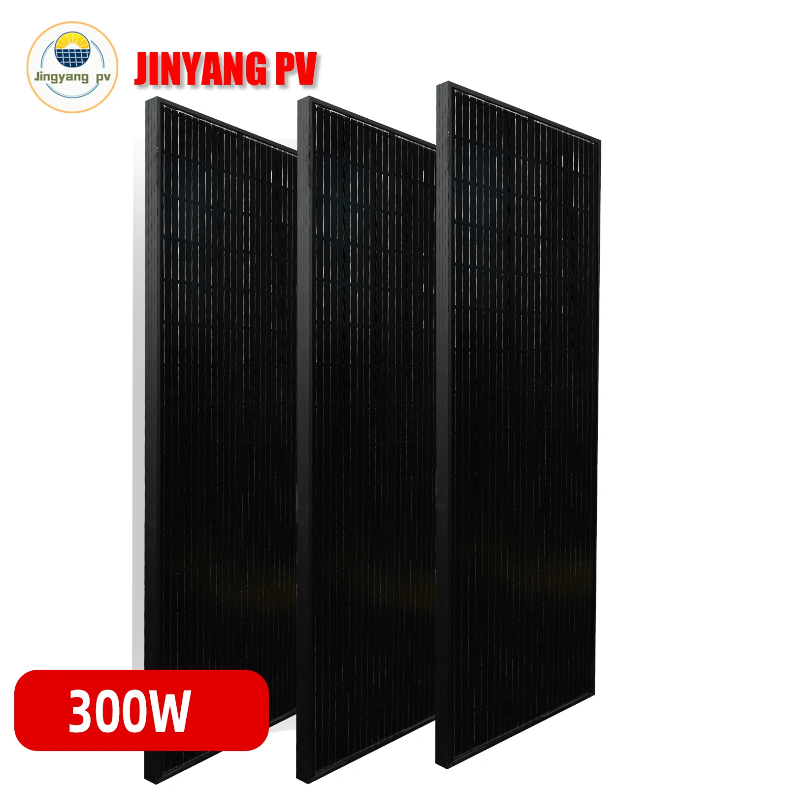 High Output Power High Transmissivity low-iron tempered glass Mono Solar Panel  300 watt Solar Panel