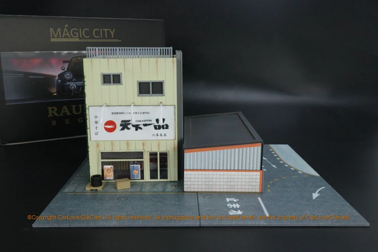 

Magic City 1:64 Diorama with LED Light RWB Roppongi Annual Gathering Contract Office w/Parking Lots
