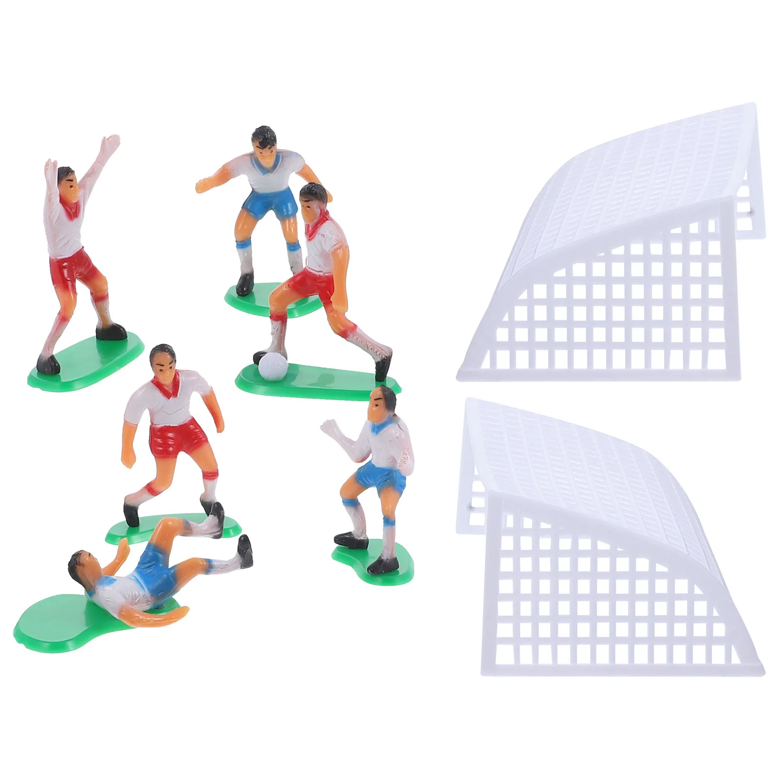

Soccer Boy Mini Accessories Creative Cake Decorations Football Team Figurines Plastic Child Decorative Props