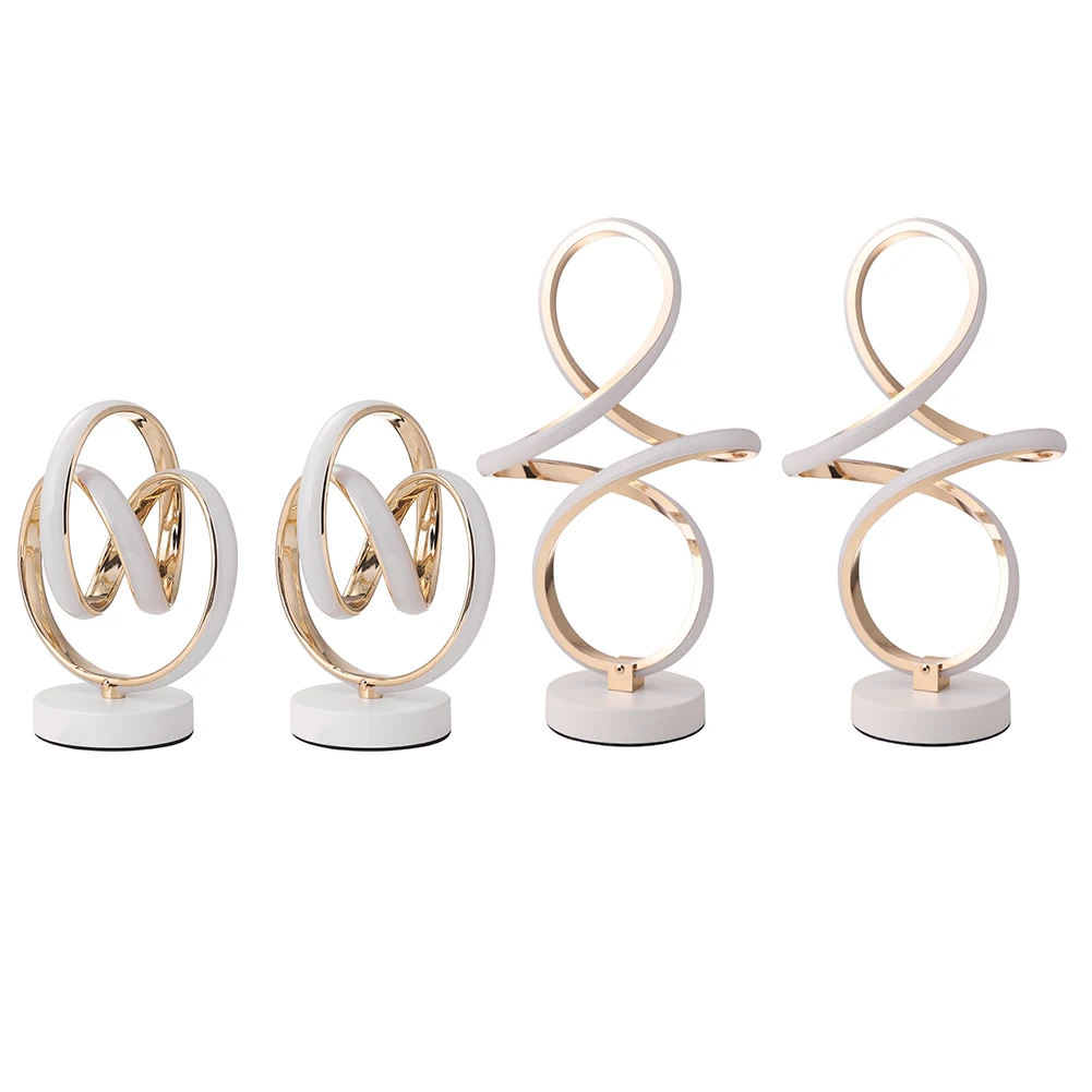 Светодиодная настольная лампа на спирали энергосберегающий уникальный домашний