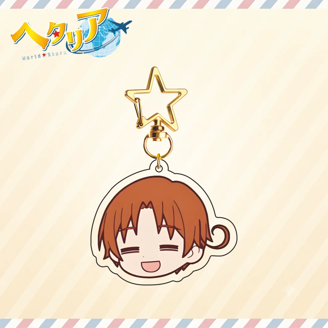 Фото Новейший акриловый брелок из серии Hetalia World Stars, Фелициано, Артур, Людвиг, Кику, Альфред, Иван, Гилберт, аниме-акриловая фигурка. №2