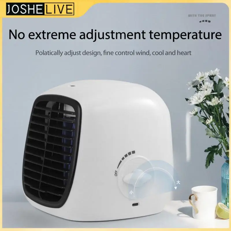 

Home Desktop USB Mini Cooling Fan Airconditioner Portable Spray Humidification Mobile Air Cooler Fan Air Conditioner For Bedroom