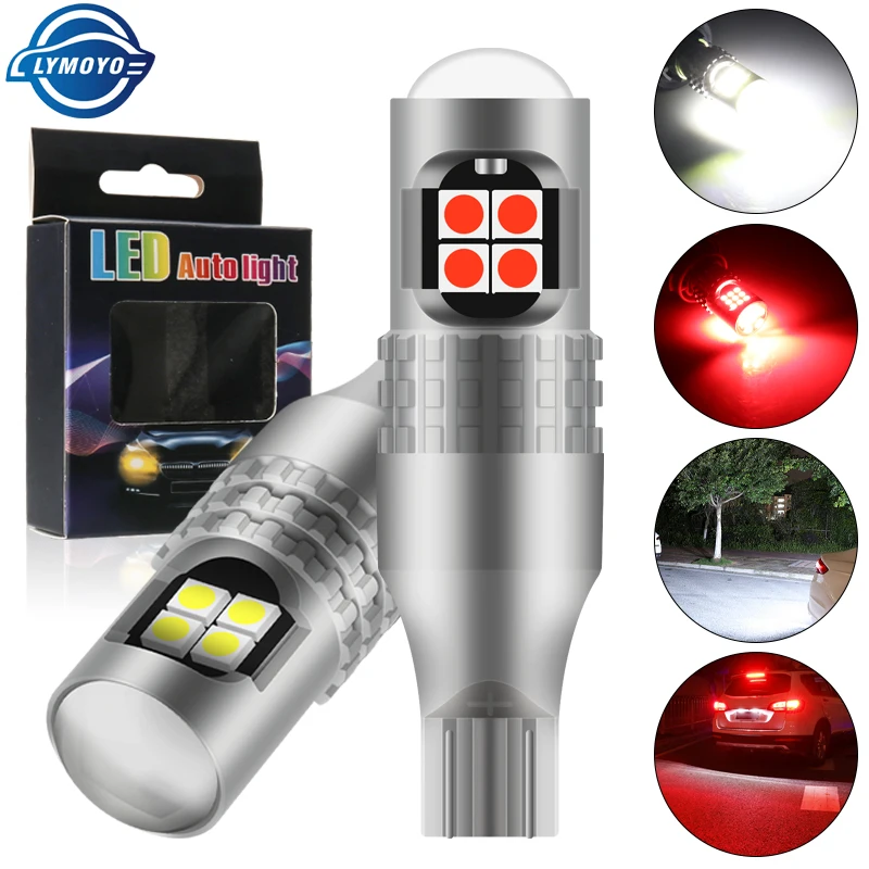 

2X Signal Lamp T15 Led Bulb W16W LED 921 912 Light Canbus SuperBright 3030 12SMD Auto Backup Parking Reverse led Tail Light 12V