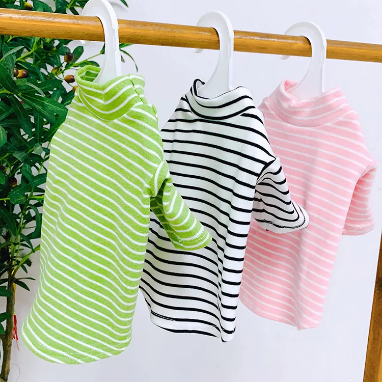 

2 фута одежда пальто полоски свитер собака бархат Чихуахуа футболка рукав длинный Кот Маленький o-образный вырез толстовки