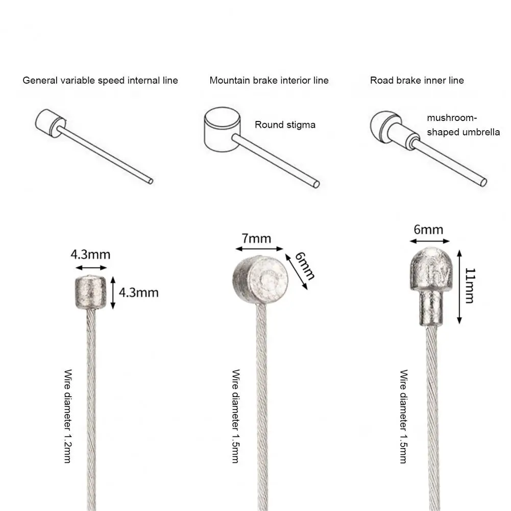 

Universal Galvanized Wire Core Wear-Resistant Derailleur Shift Cables for MTB