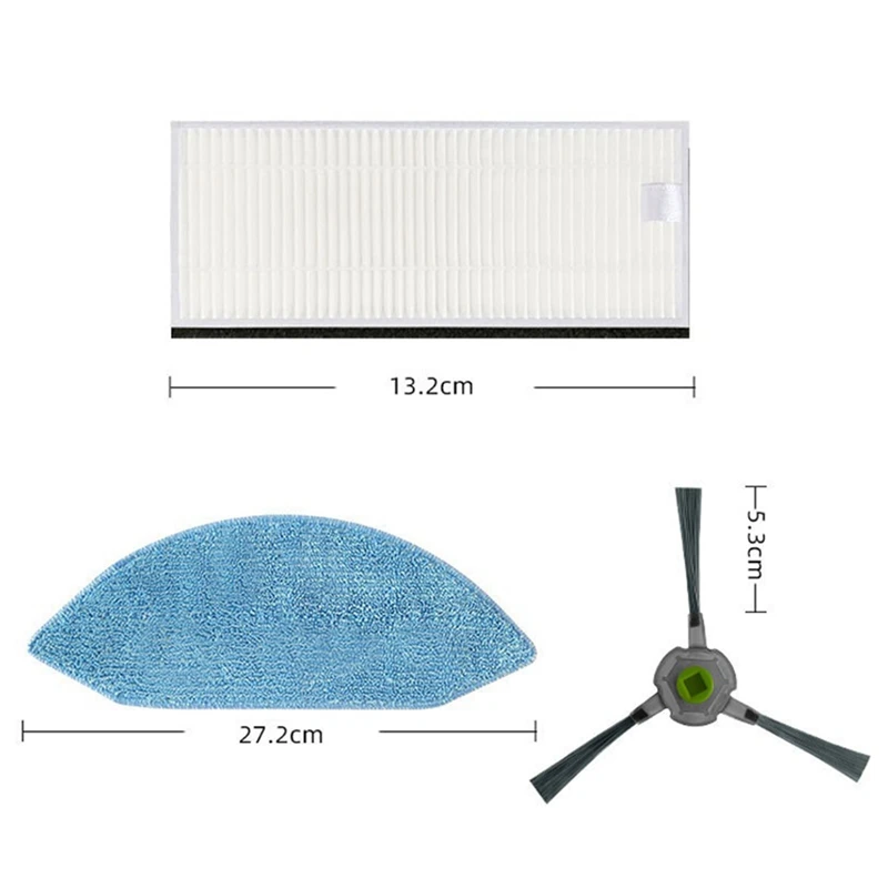 Щетка HEPA-фильтр швабра тканевые салфетки боковая щетка для Ecovacs Deebot аксессуары