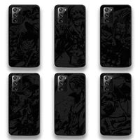 one piece luffy anime phone case for samsung galaxy note20 ultra 7 8 9 10 plus lite m51 m21 m31s j8 2018 prime