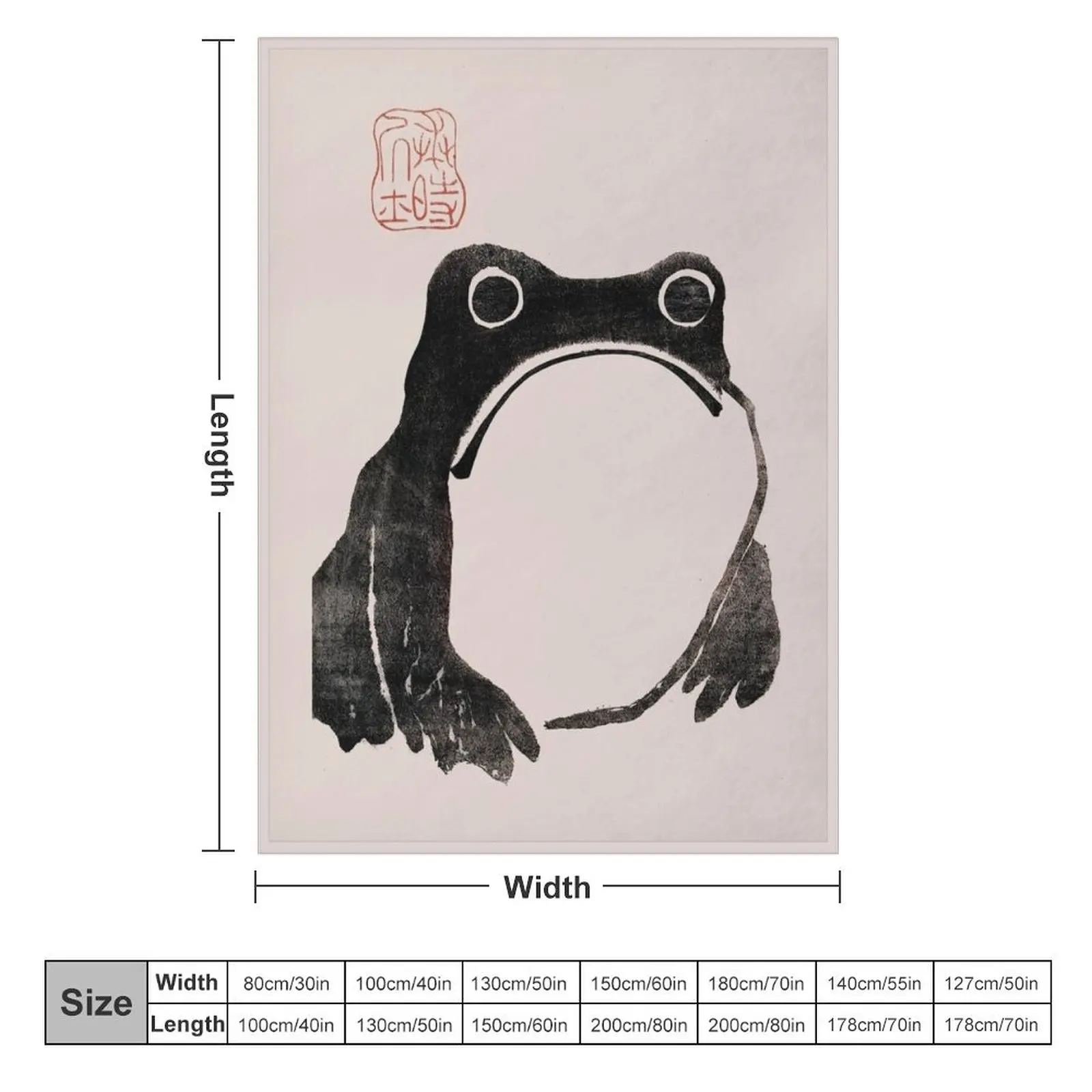 Японская лягушка Grumpy matsumoto hoji невпечатляющая Meika Gafu от Matsumoto Hoji плед одеяло