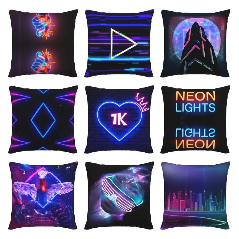 

New Cyberpunk Style Print Pillow Cushion Cover Decor Sofa for Home Decorative Customized Printing Picture 45x45cm