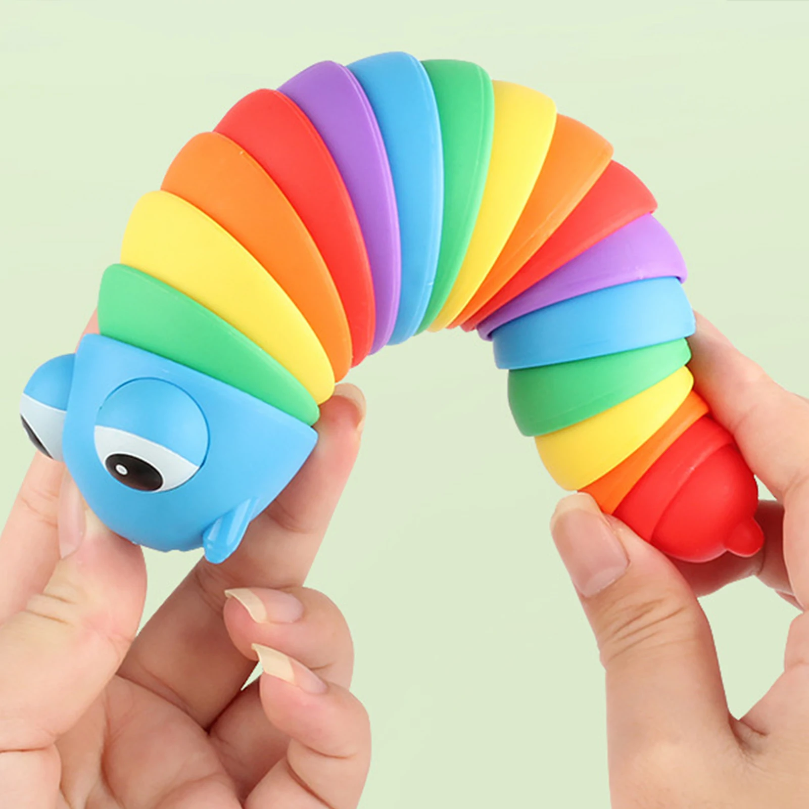 

Articulated Flexible Slug Fingertip Toys 3D Slug Fidgets Toys for Children Aldult Stress Relief Anti-Anxiety Sensory Toys Gifts
