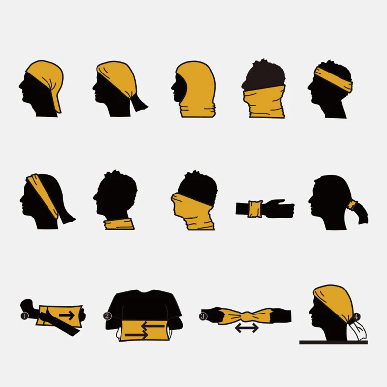 Multifunctional UV Protection Magic Scarf Neck Warmer Tube Outdoor Fishing  Hiking Cycling Face Head Wrap Cover Bandana Headband