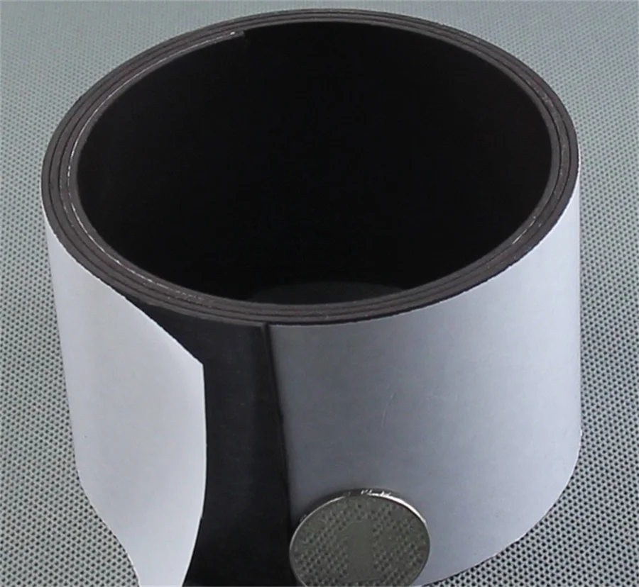 1 м самоклеящаяся Гибкая магнитная полоса резиновая лента ширина 50 мм толщина 5 |