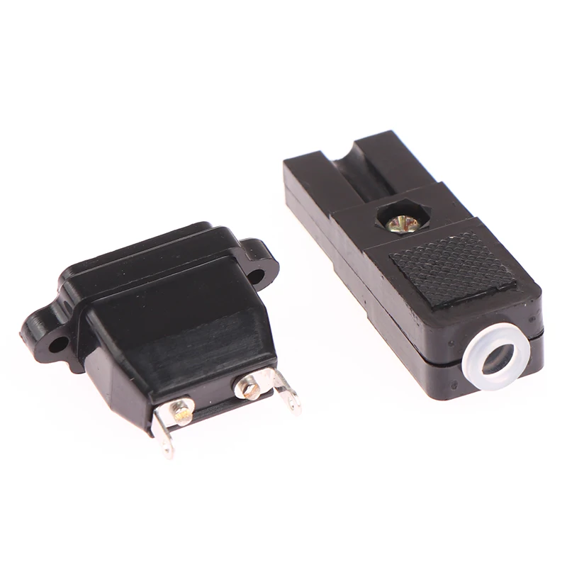 

Black Two-wire Electric Screwdriver Plug 2-core Power Socket DC Power Plugs Connector 2 Pins