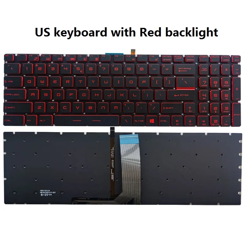 НОВАЯ клавиатура для ноутбука MSI GT73VR GS63VR GL63 MS-1781 MS-16J1 MS-16J2 MS-16H2 MS-16J3 CR62 MS-17A1