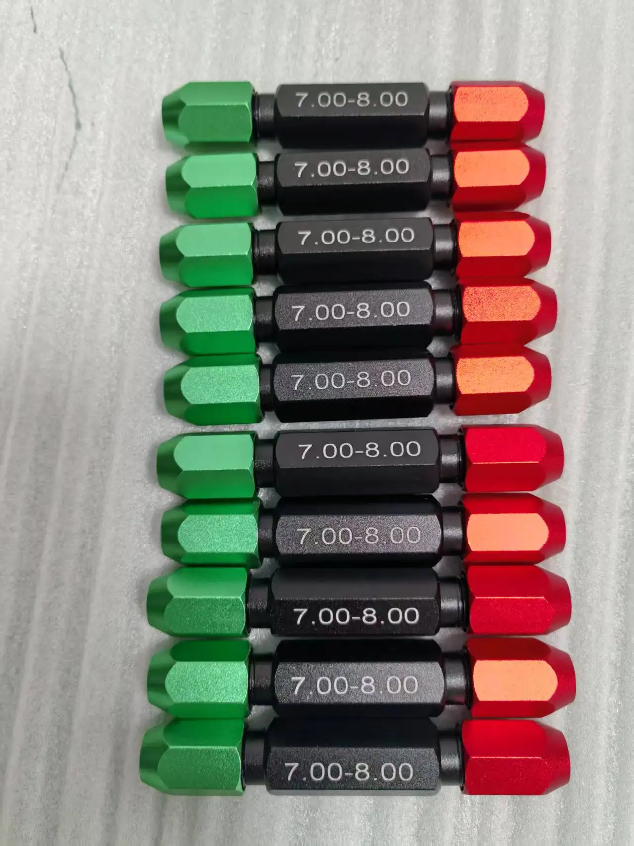 Измерительный стержень для штифтов, ручка для штифтового измерения, регулируемый инструмент для проверки с двойной головкой, диапазон 0,1-1,1-2,2-3,3-4,5-6,..15-16...25-26 мм