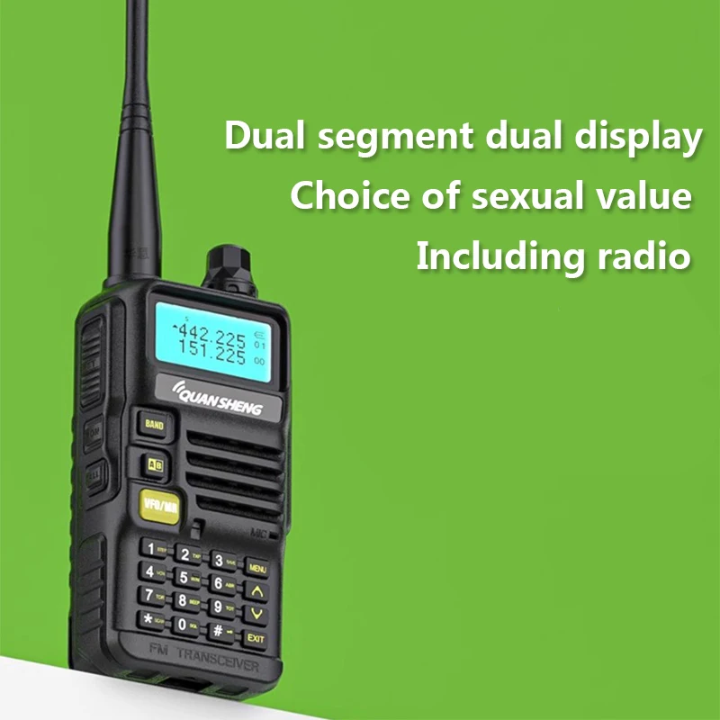 

Quansheng UV-R50 Vhf Uhf двухдиапазонное радио, двухстороннее радио, портативная Мобильная рация 5 Вт, FM-приемопередатчик, Любительское радио 5R