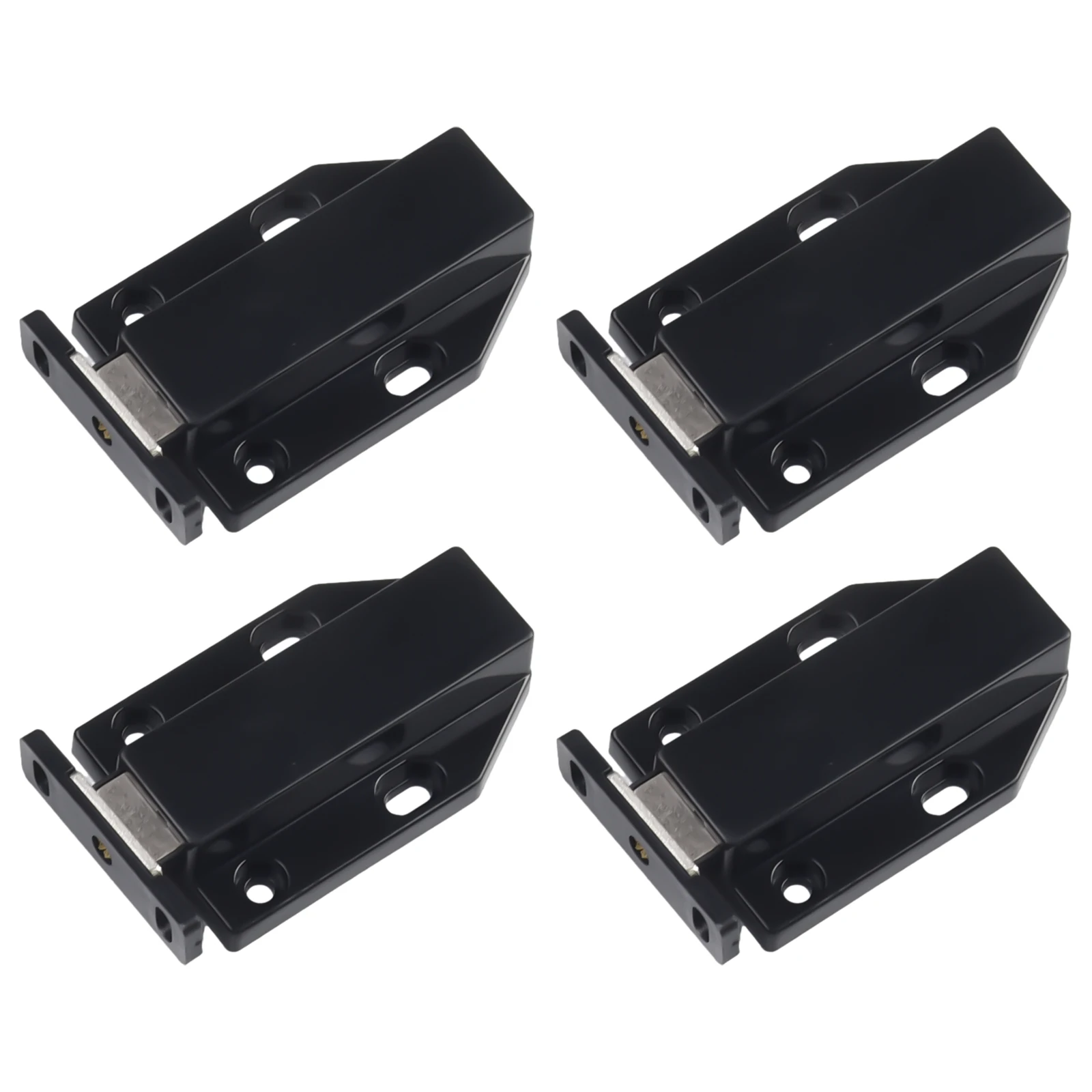 Дверной стопор защелка для шкафа самоблокирующаяся черная дверная ручка